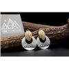 Image 1 : Hammered in the Mountains hand crafted ivory elk earrings