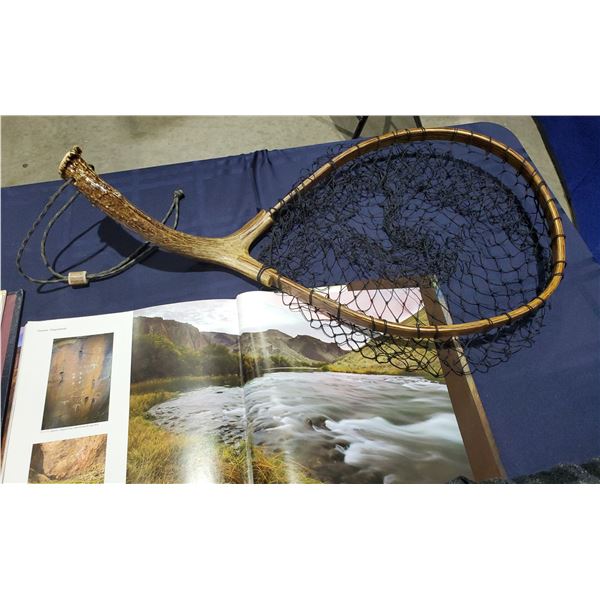 Antler handle Fish Net by Mike Beamish