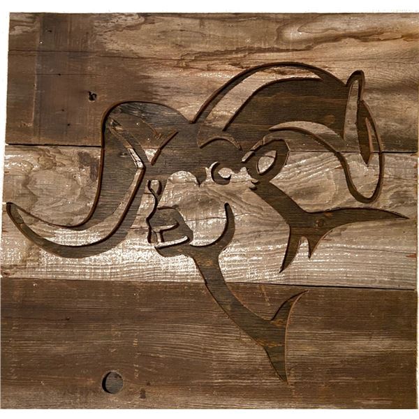 Clarkscreations Wood Art Sheep Wall Hanging