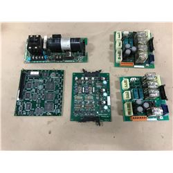 LOT OF YASKAWA MISC.CIRCUIT BOARD *SEE PICS FOR PART #'S*