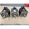 Image 1 : (3) YASKAWA SGMG-44BWAAF SERVO MOTOR (CONTAINS CRACKS AND DENTS) *SEE PICS FOR DETAILS*