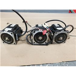 (3) YASKAWA SGMPH-02A1A-YR41 SERVO MOTOR
