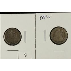 1891 & 1891-S SEATED LIBERTY DIMES