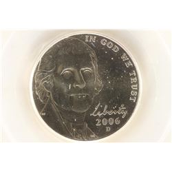 2006-D RETURN TO MONTICELLO NICKEL PCGS MS68FS