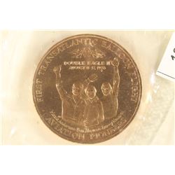 1 1/2'' 1ST TRANSATLANTIC BALLOON FLIGHT TOKEN