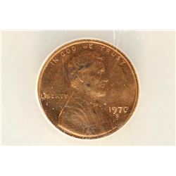 1970-S LARGE DATE LINCOLN CENT ANACS MS64RB