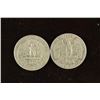 Image 2 : 1942-P & D WASHINGTON SILVER QUARTERS