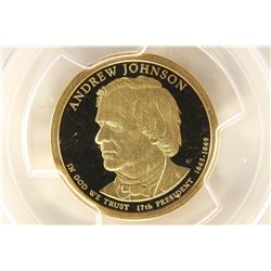 2011-S ANDREW JOHNSON DOLLAR PCGS PR69 DCAM