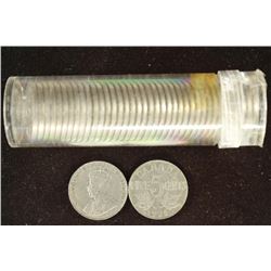 ROLL OF 40-1934 CANADA 5 CENTS