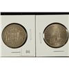 Image 1 : 2- DIFFERENT 1954 AUSTRALIA FLORINS 1 IS BU