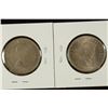 Image 2 : 2- DIFFERENT 1954 AUSTRALIA FLORINS 1 IS BU