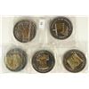 Image 1 : 5-1 1/2'' GOLD ENHANCED DOUBLE EAGLE TOKENS