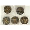 Image 2 : 5-1 1/2'' GOLD ENHANCED DOUBLE EAGLE TOKENS