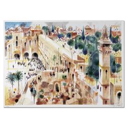 Shmuel Katz (1926-2010),  Jerusalem  Hand Signed Limited Edition Serigraph with