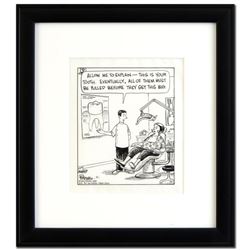 Bizarro - "The Tooth" is a Framed Original Pen & Ink Drawing, by Dan Piraro, Han