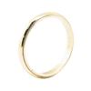 Image 2 : 3.5mm Half Dome Milgrain Edge Wedding Band - 14KT Yellow Gold