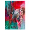 Image 1 : Elli Milan, "Statue & Cactus" Hand Signed Original Painting with COA.