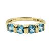 Image 2 : 1.20 ctw Blue Topaz Ring - 14KT Yellow Gold