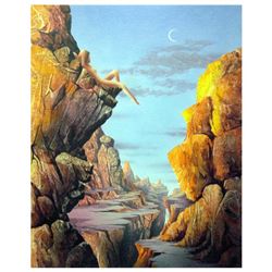 Ken Shotwell, "Cliff Hanger" Hand Signed Original Panting on Board with Certific