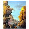 Image 1 : Ken Shotwell, "Cliff Hanger" Hand Signed Original Panting on Board with Certific