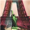 Image 2 : Ringo Daniel Funes, , "Eiffel Tower" One-of-a-Kind Mixed Media Painting on Canva