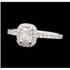Image 1 : 14KT White Gold 1.01 ctw Diamond Wedding Ring