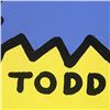 Image 2 : Todd Goldman, "Bat Ass" Hand Signed Original Painting on Canvas with Letter of A