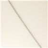 Image 5 : 14k White Gold 0.40 ctw Round Brilliant Diamond Open Heart Pendant 16" Bead Chai