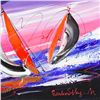Image 2 : Natalia Sinkovsky, "Once Upon a Time" Framed Original Acrylic Painting on Canvas