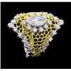 Image 4 : 1.31 ctw Diamond Ring - 18KT White Gold