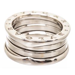 Bvlgari 18K White Gold B.zero1 Double Ring 48