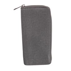 Louis Vuitton Gray Taiga Leather Vertical Zippy Wallet