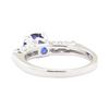 Image 3 : 1.13 ctw Sapphire And Diamond Ring - 18KT White Gold