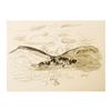 Image 1 : Wayne Ensrud "View of Volnay in Burgundy" Pencil Original Artwork; Hand Signed;