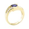 Image 4 : 1.67 ctw Blue Sapphire And Diamond Ring - 14KT Yellow Gold