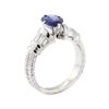 Image 4 : 1.85 ctw Sapphire and Diamond Ring - 18KT White Gold