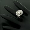 Image 8 : Vintage Hand Made 18K Gold 1.90 ctw Round BRILLIANT Diamond Cluster Cocktail Rin