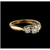 Image 1 : 14KT Yellow Gold 0.97 ctw Diamond Ring