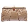 Judith Leiber Beige Snakeskin Clutch