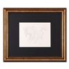 Image 1 : Guillaume Azoulay, "Sketch AZA" Framed Original Drawing, Hand Signed with Letter