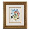 Image 1 : Yuroz, Framed Original Mixed Media Watercolor Painting, Hand Signed with Letter