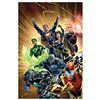 Image 1 : DC Comics, "Justice League #24" Numbered Limited Edition Giclee on Canvas by Iva