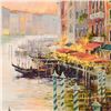 Image 2 : Marilyn Simandle, "Canal at Dusk" Limited Edition on Canvas, Numbered and Hand S