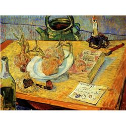 Van Gogh - Still Life Drawing Board Pipe Onions And Sealing-Wax