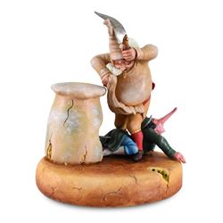 Mihail Chemiakin, "Cook and Krysonok-Thief" Limited Edition Hand Casted, Hand Pa