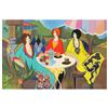 Image 1 : Itzchak Tarkay (1935-2012), One-of-a-Kind Acrylic Over Paint on Canvas, Hand Sig