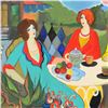 Image 2 : Itzchak Tarkay (1935-2012), One-of-a-Kind Acrylic Over Paint on Canvas, Hand Sig