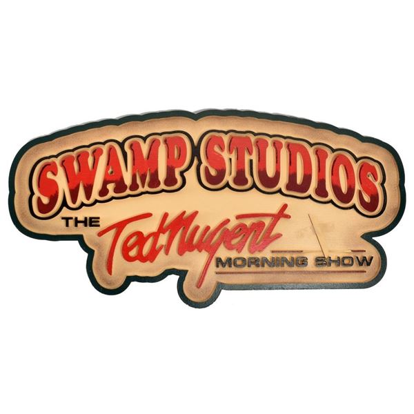 Ted Nugent Swamp Studios Morning Show Sign