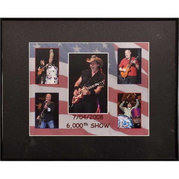 Ted Nugent 6,000th Show Framed Photograph