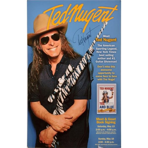 Ted Nugent Signed Meet & Greet Poster